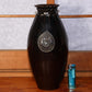 Vintage Japanese Copper Vase with Flower Dragon Design Authentic Collecti BV422