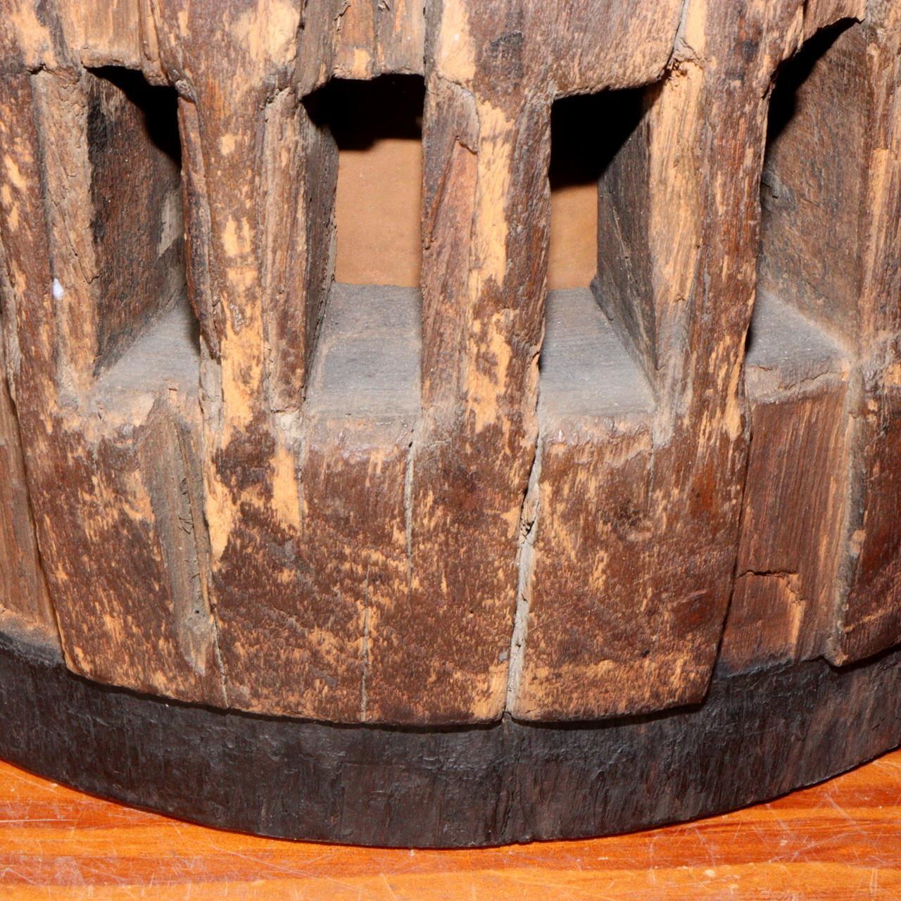Japanese wooden brazier Hibachi Hiire Tabako bon steering wheel vase WDB71