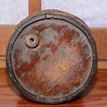 Japanese Antique wooden Sake Cask Barrel Taisho period WBX181