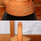 Japanese Teapot Waka poem Raccoon lid Pottery earthenware Bottle signed PV167