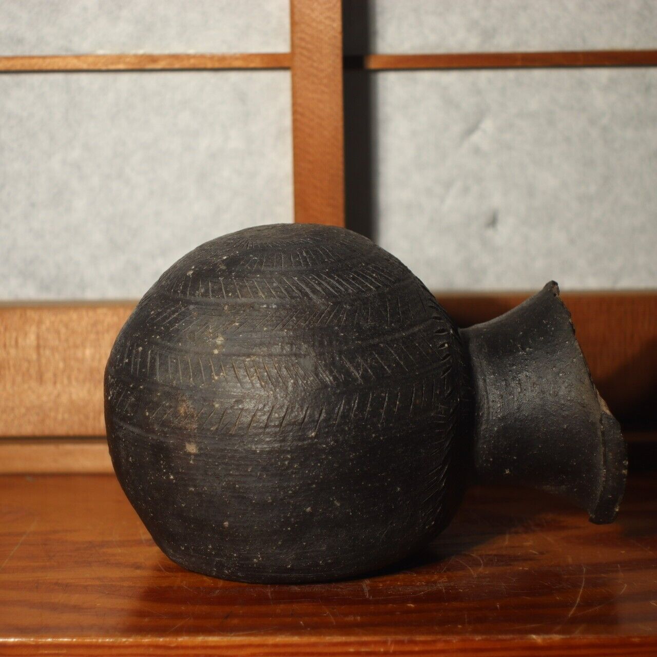 Japanese Antique Pottery Sueki Vase Ceramic 5-6th c PV191