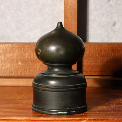 Japanese Vintage Temple Buddhism Bronze Giboshi Shinto Railing Finial BOS741