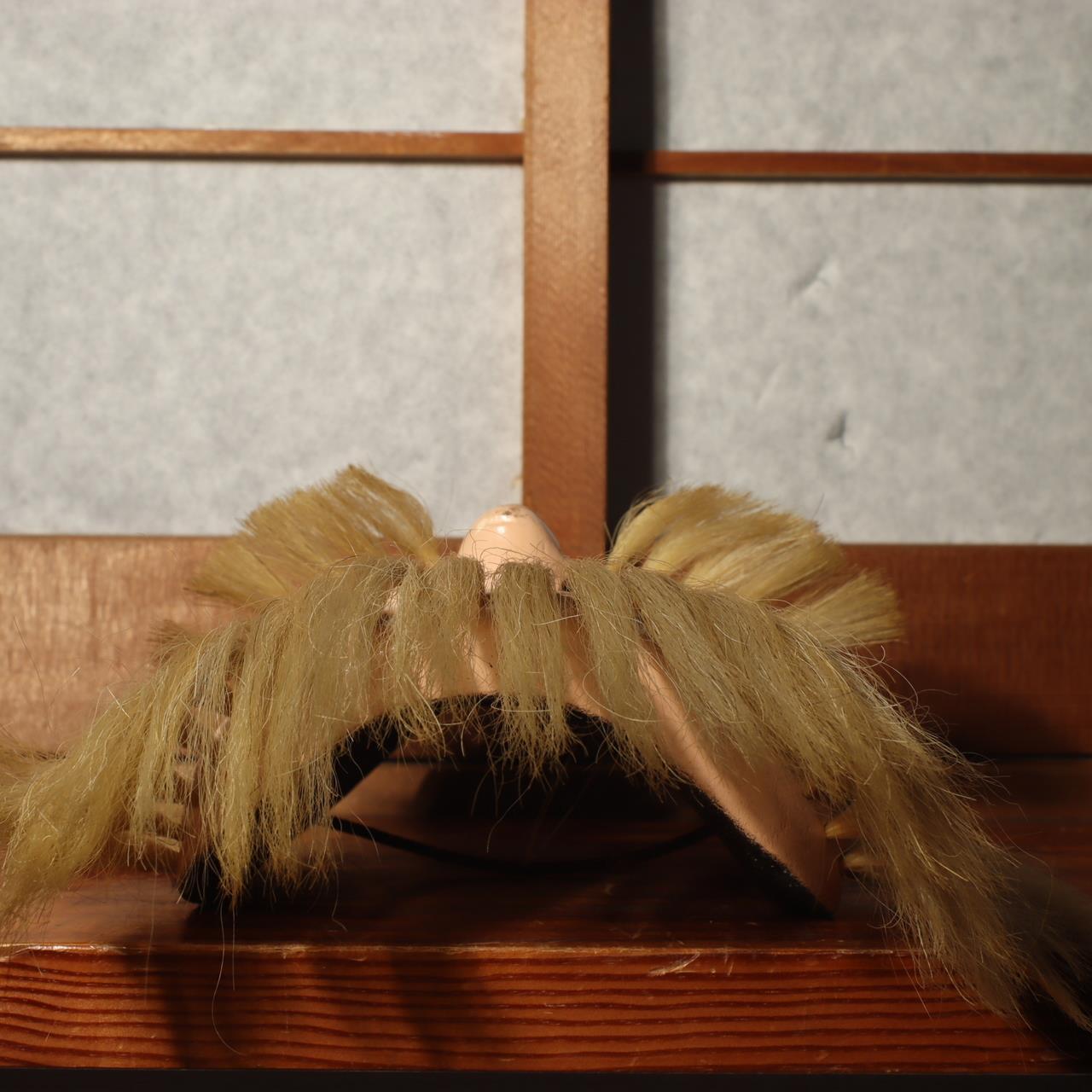 Japanese Wooden Bicchu Kagura Mask kyogen Noh signed MSK442