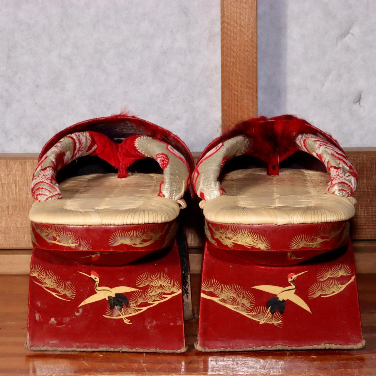 Japanese Footwear Pokkuri geta shoes Shichi-Go-San Geisha Maiko kimono VG299